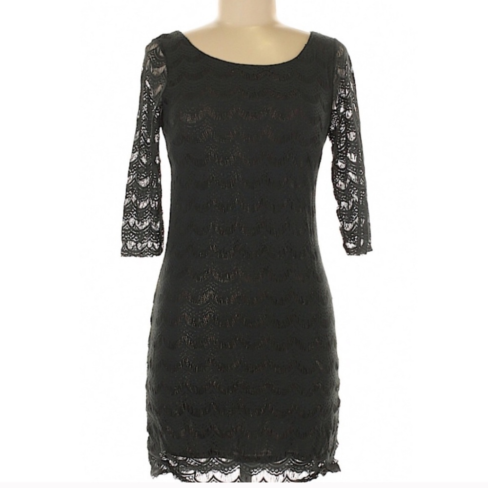 Gray/green Free People lace dress
